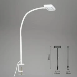 Brilo LED-Klemmleuchte Trasna Weiß -Angebote Licht Welt Store 4002707408123 1675 7
