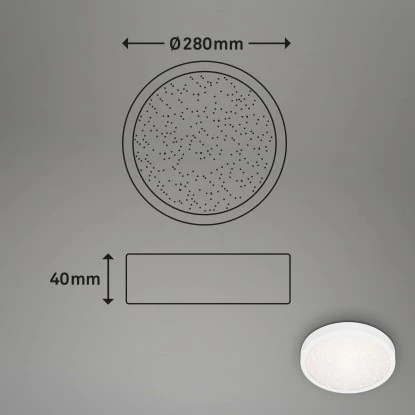 Brilo LED-Deckenleuchte Runa 18 W Weiß 5 Brilo LED-Deckenleuchte Runa 18 W Weiß – Bild 5