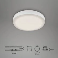 Briloner LED-Einbauleuchte Plat 1er-Set Weiß Ø 7,5 Cm Neutralweiß -Angebote Licht Welt Store 4002707409199 1675 6