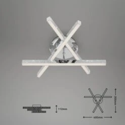 Brilo LED-Deckenleuchte Rey 3-flammig Chrom -Angebote Licht Welt Store 4002707410119 1675 6