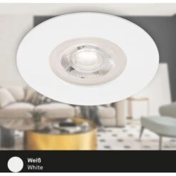 Brilo LED-Einbauleuchte Kulana Dimmbar 4 Stk. Weiß 4,9 W -Angebote Licht Welt Store 4002707421542 1675 5
