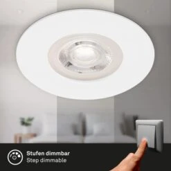 Brilo LED-Einbauleuchte Kulana Dimmbar 4 Stk. Weiß 4,9 W -Angebote Licht Welt Store 4002707421542 1675 6