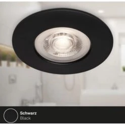 Brilo LED-Einbauleuchte Kulana 4 Stk. Schwarz Matt 4,9 W -Angebote Licht Welt Store 4002707421566 1675 5