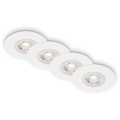 Brilo LED-Einbauleuchte Kulana 4 Stk. Weiß Matt 4,9 W 1 Brilo LED-Einbauleuchte Kulana 4 Stk. Weiß Matt 4,9 W