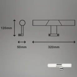Brilo LED-Spiegelleuchte Klak Chrom 7 W 9 Brilo LED-Spiegelleuchte Klak Chrom 7 W -Angebote Licht Welt Store 4002707422501 1675 5