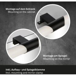 Brilo LED-Spiegelleuchte Klak Schwarz 7 W -Angebote Licht Welt Store 4002707422518 1675 4