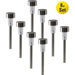 Näve LED-Solar-Erdspieß 8er-Set Silber 36 Cm -Angebote Licht Welt Store 4003222808320 3065 CU 6