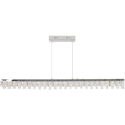 Näve LED-Pendelleuchte Diamonds Chrom 120 Cm