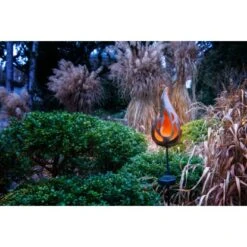 Näve LED-Solar-Erdspieß Flamme Bronze Orange Lichtfarbe Gelb M. Flammeneffekt -Angebote Licht Welt Store 4003222879085 3065 AB 4