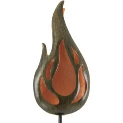 Näve LED-Solar-Erdspieß Flamme Bronze Orange Lichtfarbe Gelb M. Flammeneffekt -Angebote Licht Welt Store 4003222879085 3065 CU 7