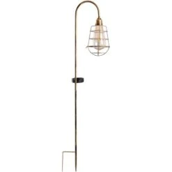 Näve LED Deko Solar Erdspieß Alt-Messing 76,5 Cm