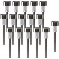 Näve LED-Solar-Erdspieß IP44 Silber 16er-Set 36 Cm -Angebote Licht Welt Store 4003222880227 3065 CU 3