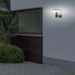 Näve LED-Solar-Außenwandleuchte Pilz Mit Bewegungsmelder Dimmbar -Angebote Licht Welt Store 4003222881323 3065 AB 4