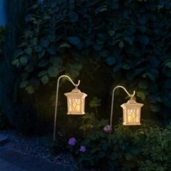 Näve LED-Erdspieß Outdoor Laterne Weiß 2er-Set 68 Cm -Angebote Licht Welt Store 4003222882535 3065 AB 3