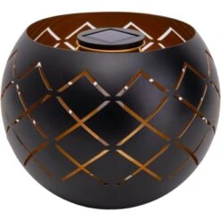 Näve LED-Solarleuchte Bowl Warmweiß Mit Flammeneffekt 20 Cm