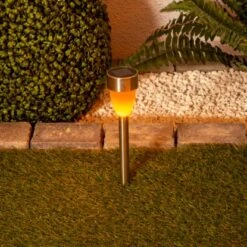 Näve LED-Solar-Außenleuchte Mit Erdspieß Warmweiß M. Flackereffekt 6er-Set -Angebote Licht Welt Store 4003222884584 3065 AB 3