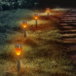 Näve LED-Solar-Außenleuchte Mit Erdspieß Warmweiß M. Flackereffekt 6er-Set -Angebote Licht Welt Store 4003222884584 3065 AB 4