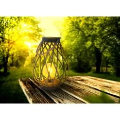 Näve LED-Deko-Solarleuchte 31 Cm Grün Gold Mit Aufhängemöglichkeit -Angebote Licht Welt Store 4003222884591 3065 AB 3