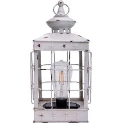 Näve LED-Deko-Solarleuchte Laterne 31,5 Cm Antik Weiß Mit Aufhängemöglichkeit -Angebote Licht Welt Store 4003222884614 3065 CU 4