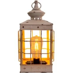 Näve LED-Deko-Solarleuchte Laterne 31,5 Cm Antik Weiß Mit Aufhängemöglichkeit -Angebote Licht Welt Store 4003222884614 3065 CU 5