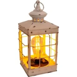 Näve LED-Deko-Solarleuchte Laterne 31,5 Cm Antik Weiß Mit Aufhängemöglichkeit -Angebote Licht Welt Store 4003222884614 3065 CU 7