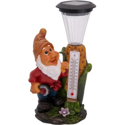 Näve LED-Deko-Solarleuchte Zwerg Mit Thermostat 26 Cm 1 Näve LED-Deko-Solarleuchte Zwerg Mit Thermostat 26 Cm