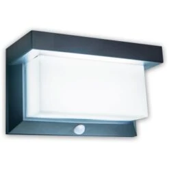 Näve LED-Solar-Außenwandleuchte Mit Bewegungsmelder Schwarz 12 Cm -Angebote Licht Welt Store 4003222884744 3065 CU 10