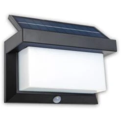 Näve LED-Solar-Außenwandleuchte Mit Bewegungsmelder Schwarz 12 Cm -Angebote Licht Welt Store 4003222884744 3065 CU 7