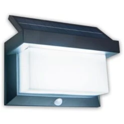 Näve LED-Solar-Außenwandleuchte Mit Bewegungsmelder Schwarz 12 Cm -Angebote Licht Welt Store 4003222884744 3065 CU 8
