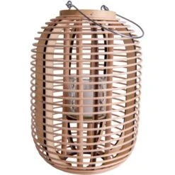 Näve Dekoleuchte Korb Natur 32,5 Cm Inkl. LED-Solar-Kerze -Angebote Licht Welt Store 4003222884997 3065 CU 5