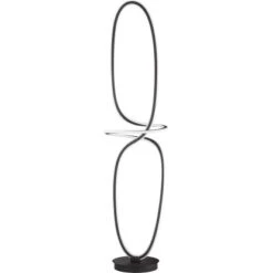 Wofi LED Standleuchte Madison 1-Flammig Schwarz Dimmbar