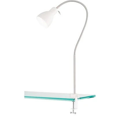 Fischer & Honsel Klemmleuchte Lolland 1-flammig Weiß/Nickel 1 Fischer & Honsel Klemmleuchte Lolland 1-flammig Weiß/Nickel