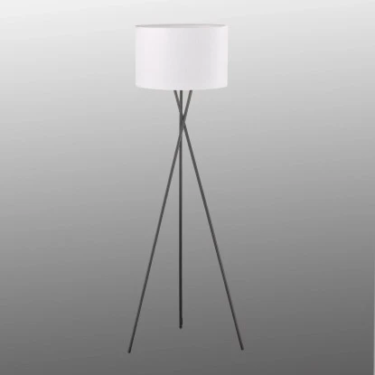 Fischer & Honsel Stehleuchte Wotan 3-flammig Schwarz/Weiß 4 Fischer & Honsel Stehleuchte Wotan 3-flammig Schwarz/Weiß – Bild 4