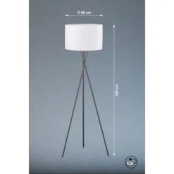 Fischer & Honsel Stehleuchte Wotan 3-flammig Schwarz/Weiß 6 Fischer & Honsel Stehleuchte Wotan 3-flammig Schwarz/Weiß -Angebote Licht Welt Store 4003694403870 1546 VM 09