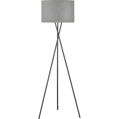 Fischer & Honsel Stehleuchte Wotan 3-flammig Schwarz/Grau 1 Fischer & Honsel Stehleuchte Wotan 3-flammig Schwarz/Grau