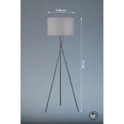 Fischer & Honsel Stehleuchte Wotan 3-flammig Schwarz/Grau 6 Fischer & Honsel Stehleuchte Wotan 3-flammig Schwarz/Grau -Angebote Licht Welt Store 4003694403887 1546 VM 09