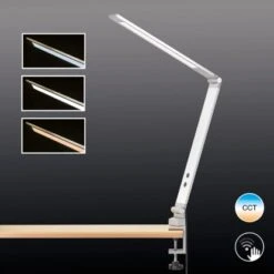 Fischer & Honsel LED-Klemmleuchte Geri Aluminiumfarben/Weiß 38 Cm -Angebote Licht Welt Store 4003694504553 1546 A 10