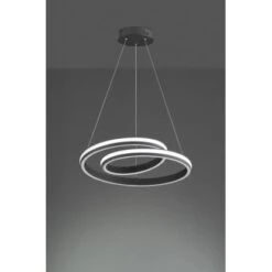 Fischer & Honsel LED-Pendelleuchte Spiral Dunkelgrau -Angebote Licht Welt Store 4003694600514 1546 4