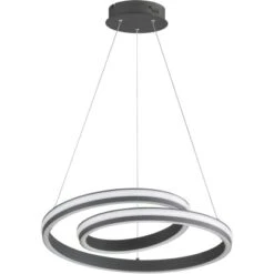 Fischer & Honsel LED-Pendelleuchte Spiral Dunkelgrau -Angebote Licht Welt Store 4003694600514 1546 6