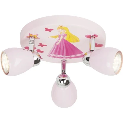 Brilliant LED-Spotrondell Princess 3-flammig Rosa 4 Brilliant LED-Spotrondell Princess 3-flammig Rosa – Bild 4