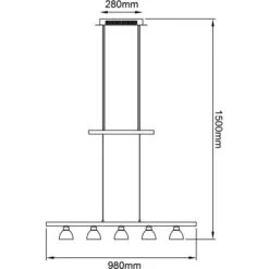 Brilliant LED-Pendelleuchte Tonja 5-flammig Chrom Und Weiß 7 Brilliant LED-Pendelleuchte Tonja 5-flammig Chrom Und Weiß -Angebote Licht Welt Store 4004353192746 4731 CU 03