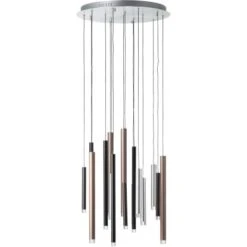 Brilliant Pendelleuchte Cembalo 16-flammig Aluminium Und Schwarz Und Braun -Angebote Licht Welt Store 4004353329647 4731 CU 02