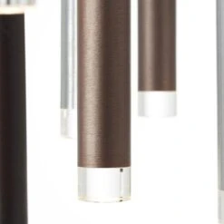 Brilliant Pendelleuchte Cembalo 16-flammig Aluminium Und Schwarz Und Braun -Angebote Licht Welt Store 4004353329647 4731 CU 06