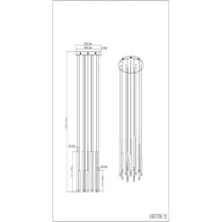 Brilliant Pendelleuchte Cembalo 16-flammig Aluminium Und Schwarz Und Braun -Angebote Licht Welt Store 4004353329647 4731 VM 18