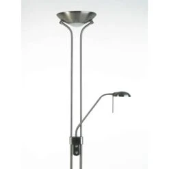 Brilliant Deckenfluter Nebraska Mit Lesearm Eisen -Angebote Licht Welt Store 4004353332494 4731 CU 03