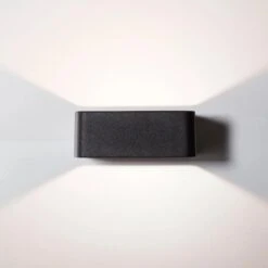 Brilliant LED-Außenwandleuchte Golda 15 Cm X 12 Cm Schwarz -Angebote Licht Welt Store 4004353349256 4731 CU 05