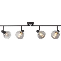 Brilliant Spotrohr Reflekt 4-flammig Schwarz Matt Und Rauchglas -Angebote Licht Welt Store 4004353351730 4731 CU 05