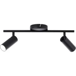 Brilliant LED-Spotrohr Soeren 2-flammig Schwarz Samt -Angebote Licht Welt Store 4004353355301 4731 CU 05