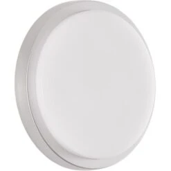 Brilliant LED-Außenwandleuchte Devora Silber 28 Cm Rund -Angebote Licht Welt Store 4004353356445 4731 CU 08