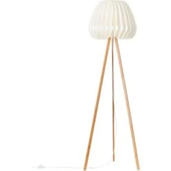 Brilliant Standleuchte Inna Dreibeinig Holz Hell Und Weiß -Angebote Licht Welt Store 4004353379017 4731 CU 04